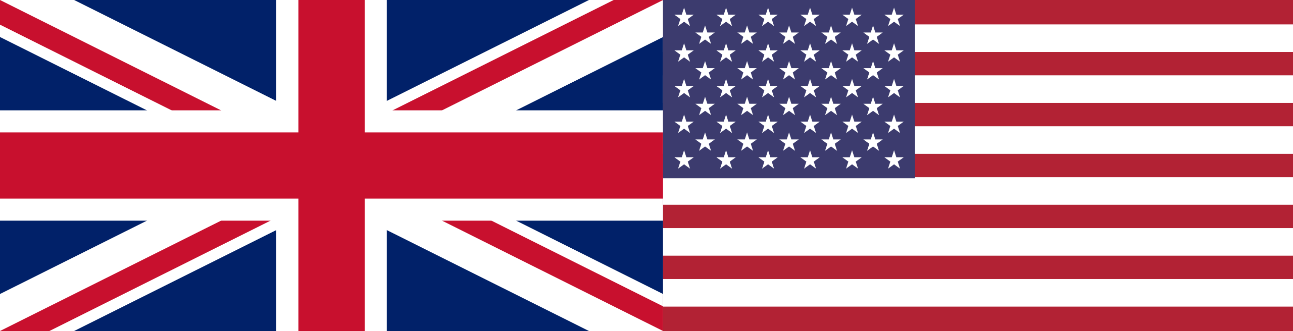 drapeau anglais et américain