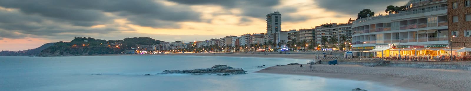Vue panoramique de la ville de Lloret de mar
