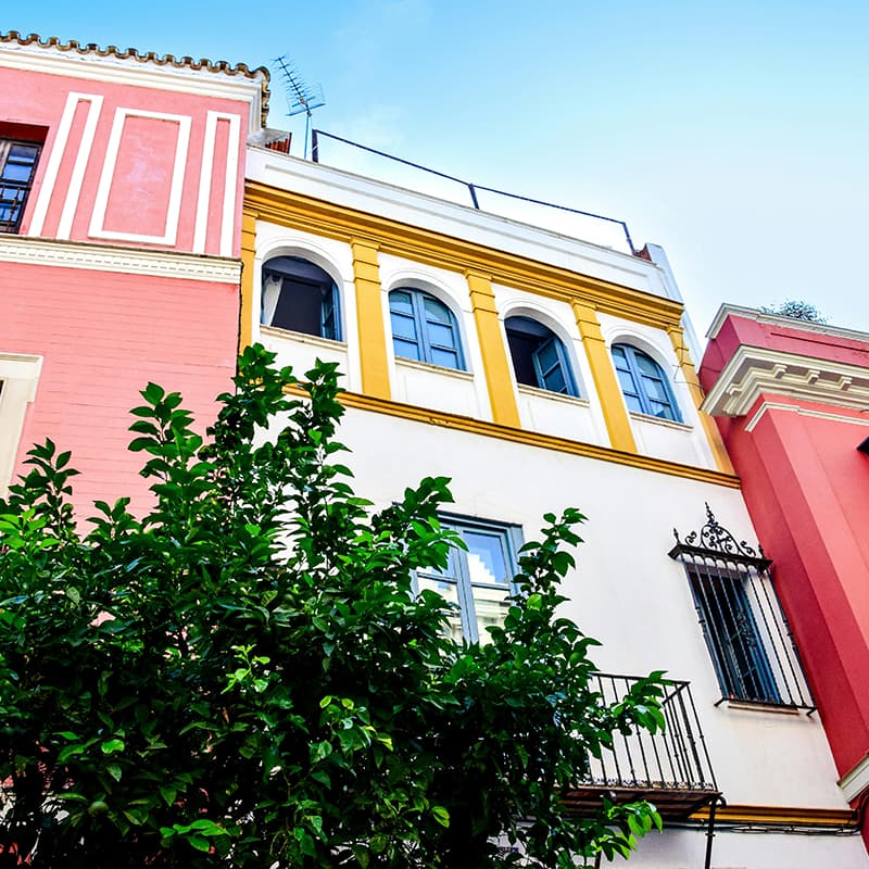 Appartement colorés dans Seville