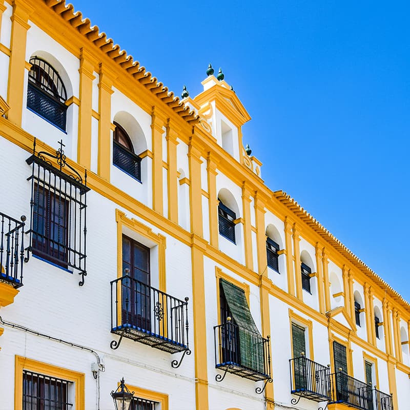 Façade d'immeuble à Séville